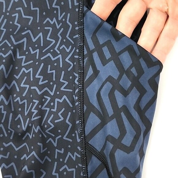 Lululemon Seawheeze 2015 Speed Tight III Legging Black Blue 28" Inseam Size 4 - Picture 8 of 14